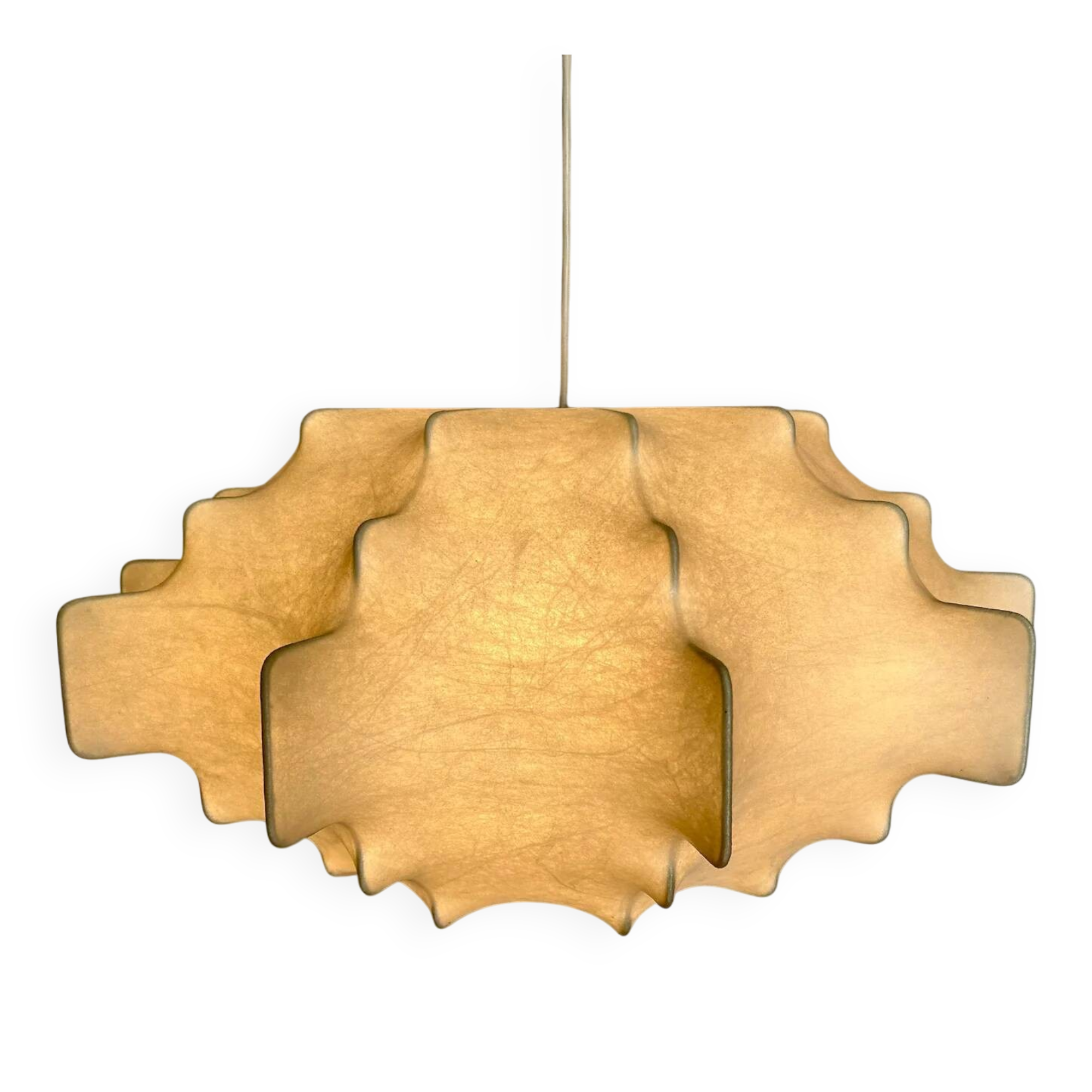 Suspension Cocoon by Goldkant, Germany, 1960s, in the style of Taraxacum S by Castiglioni FLOS.