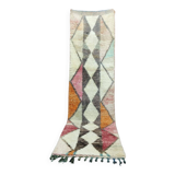 Handmade Berber Bohemian Wool Runner Rug