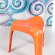 Tabouret vintage orange space age par Casala, 1960