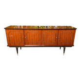 Vintage sideboard from the 50s/60s in Italian style, glossy finish & tapered legs.