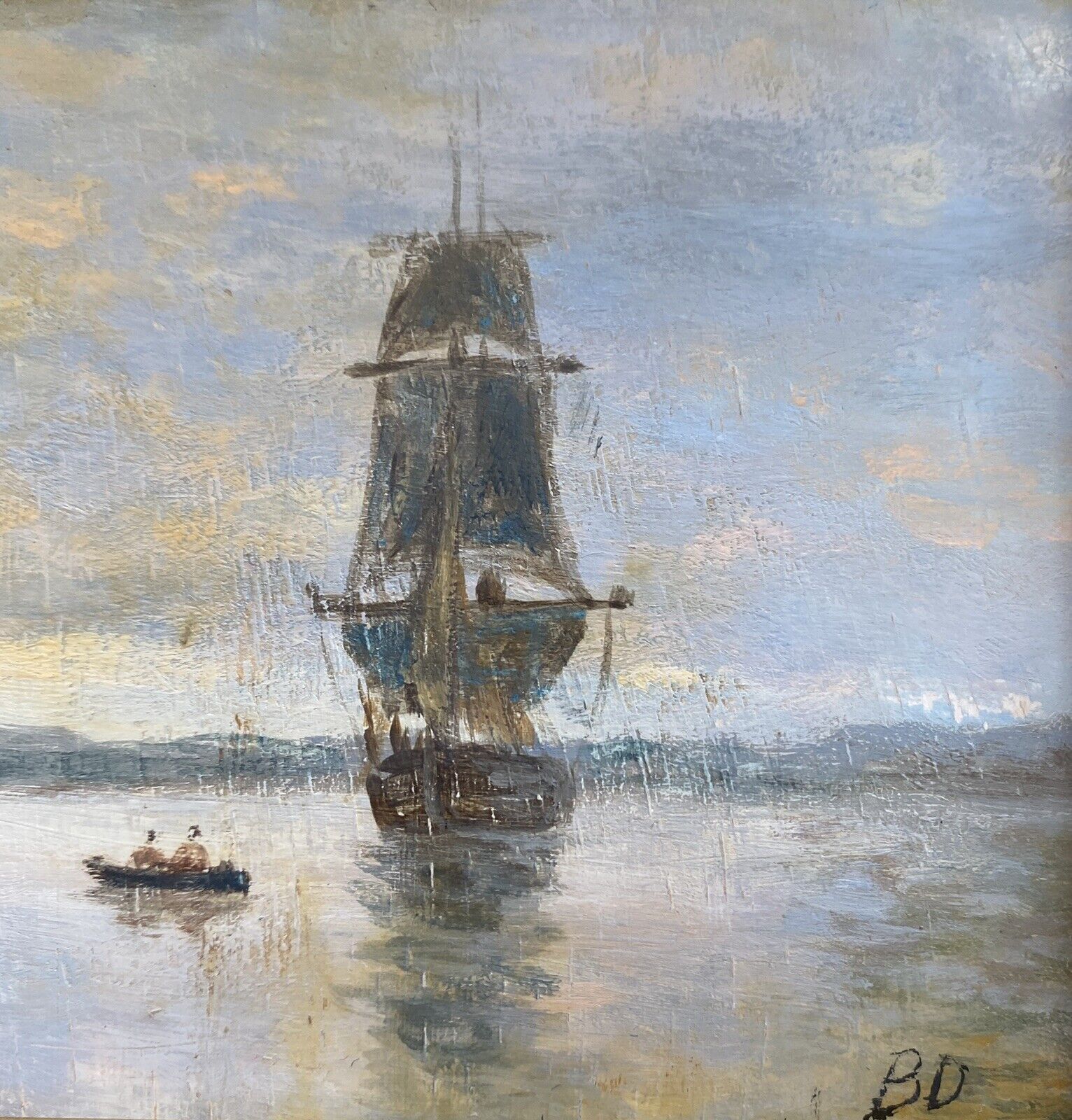 Table hsp marine with sailboats and port