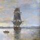 Table hsp marine with sailboats and port