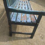 Old teak garden bench