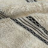 White Berber carpet in new Beni Ourain wool 160x280 cm