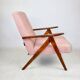 Vintage armchair B-310 VAR pink structural boucle 1970s - 2 pieces available