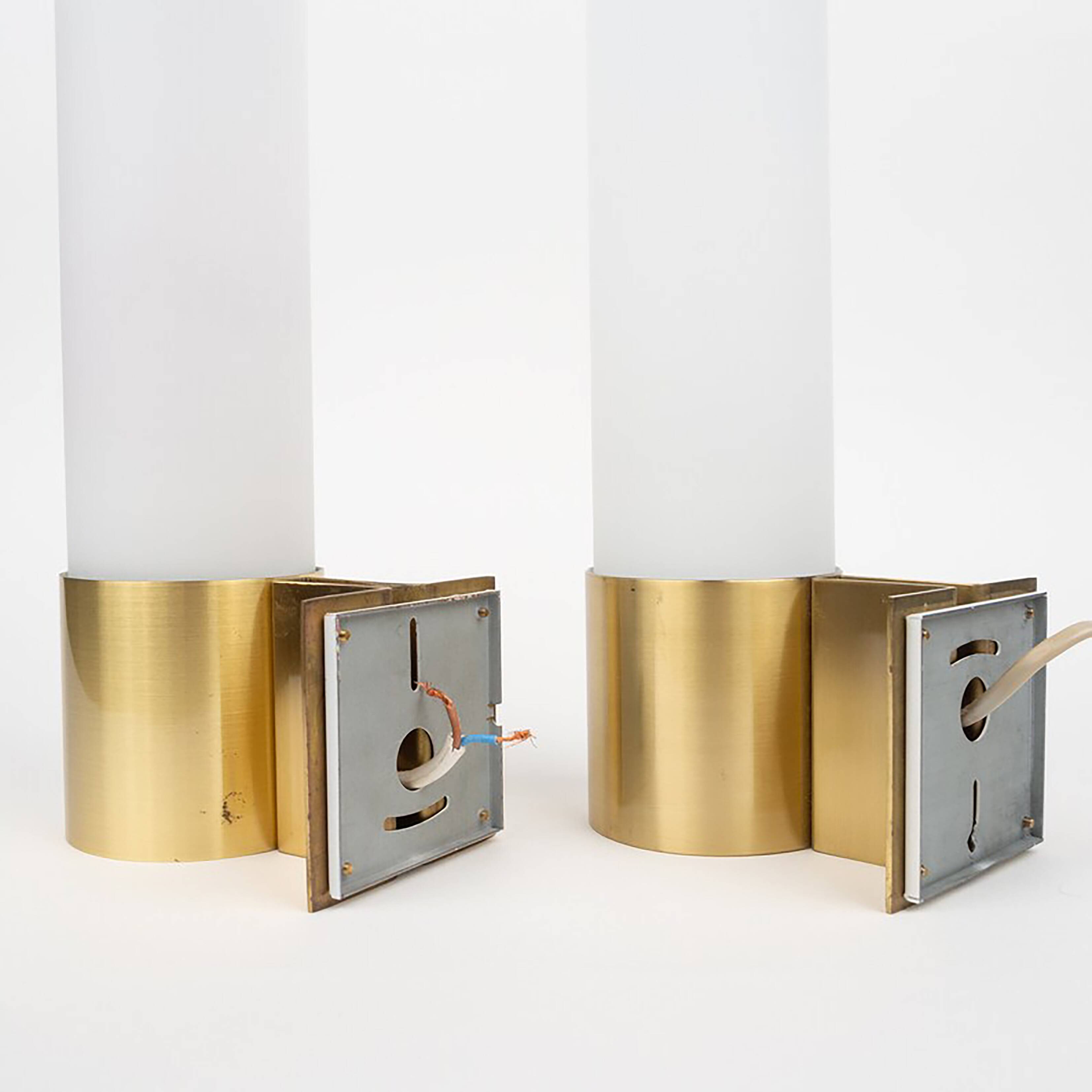 Pair of vintage wall lamps Bo by Jorgen Bo, Fog og Morup, 1960s