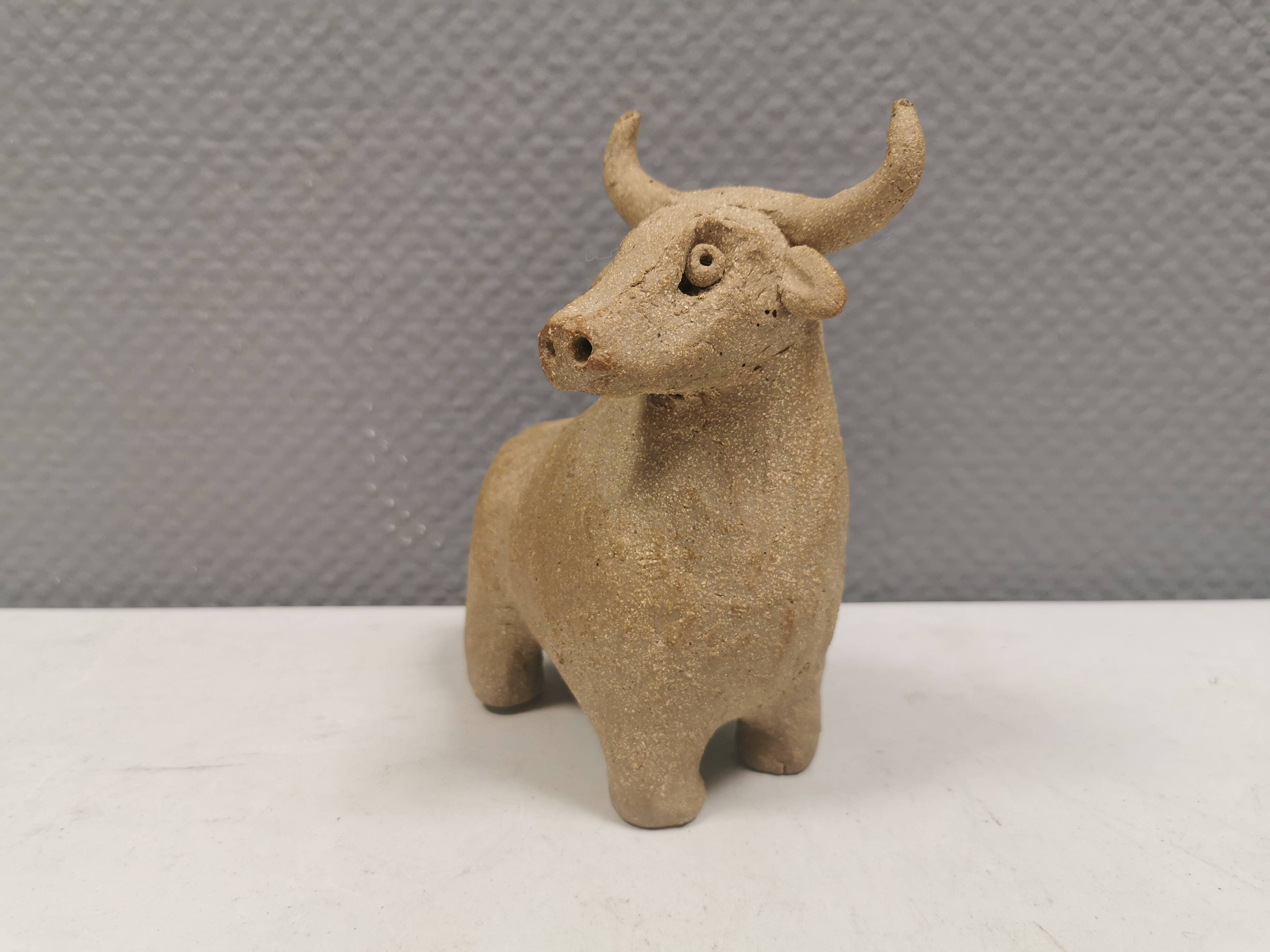 Beautiful ceramic bull Danish and from the 1970s-80s.