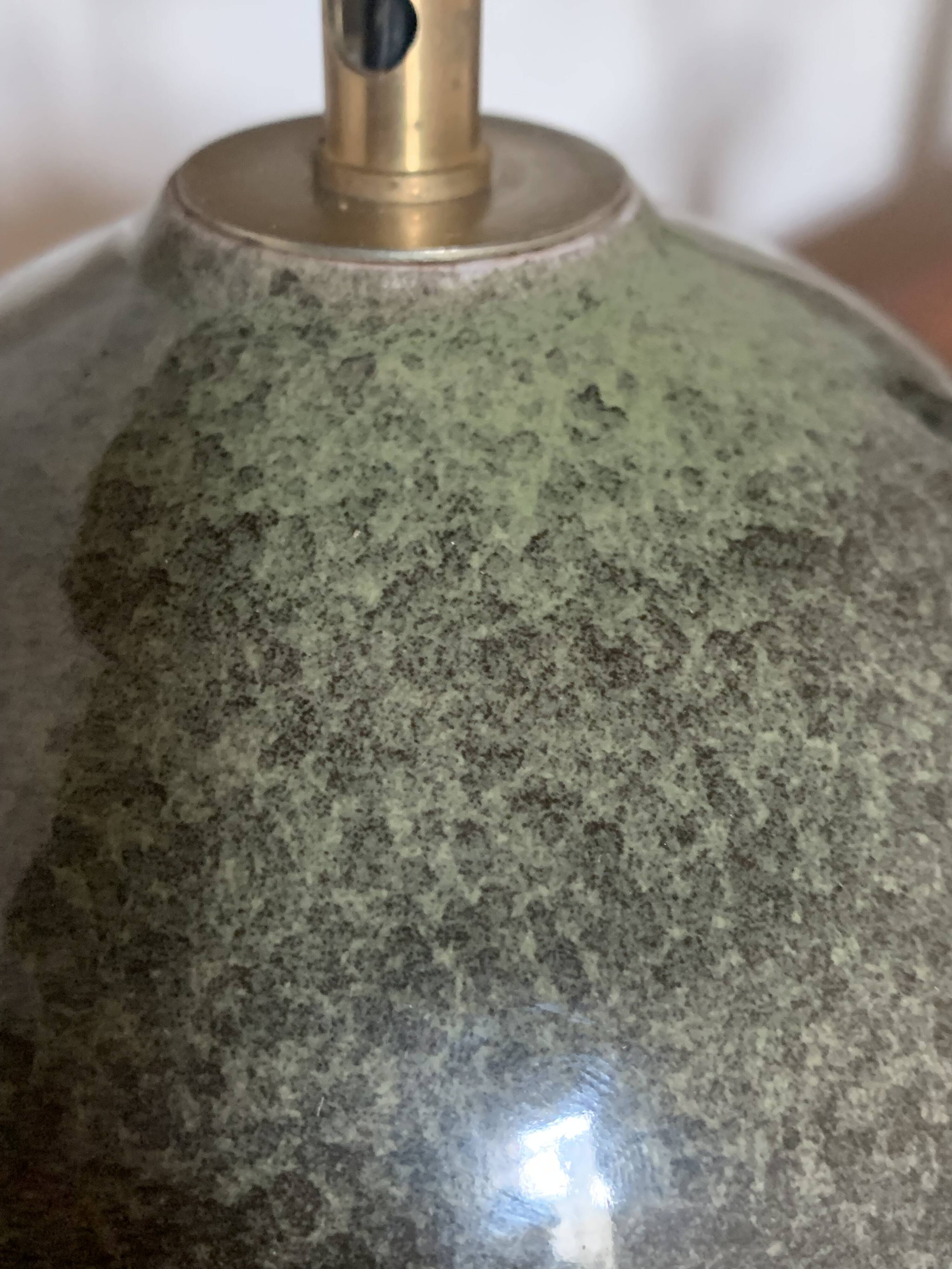 Vintage ceramic table lamp signed