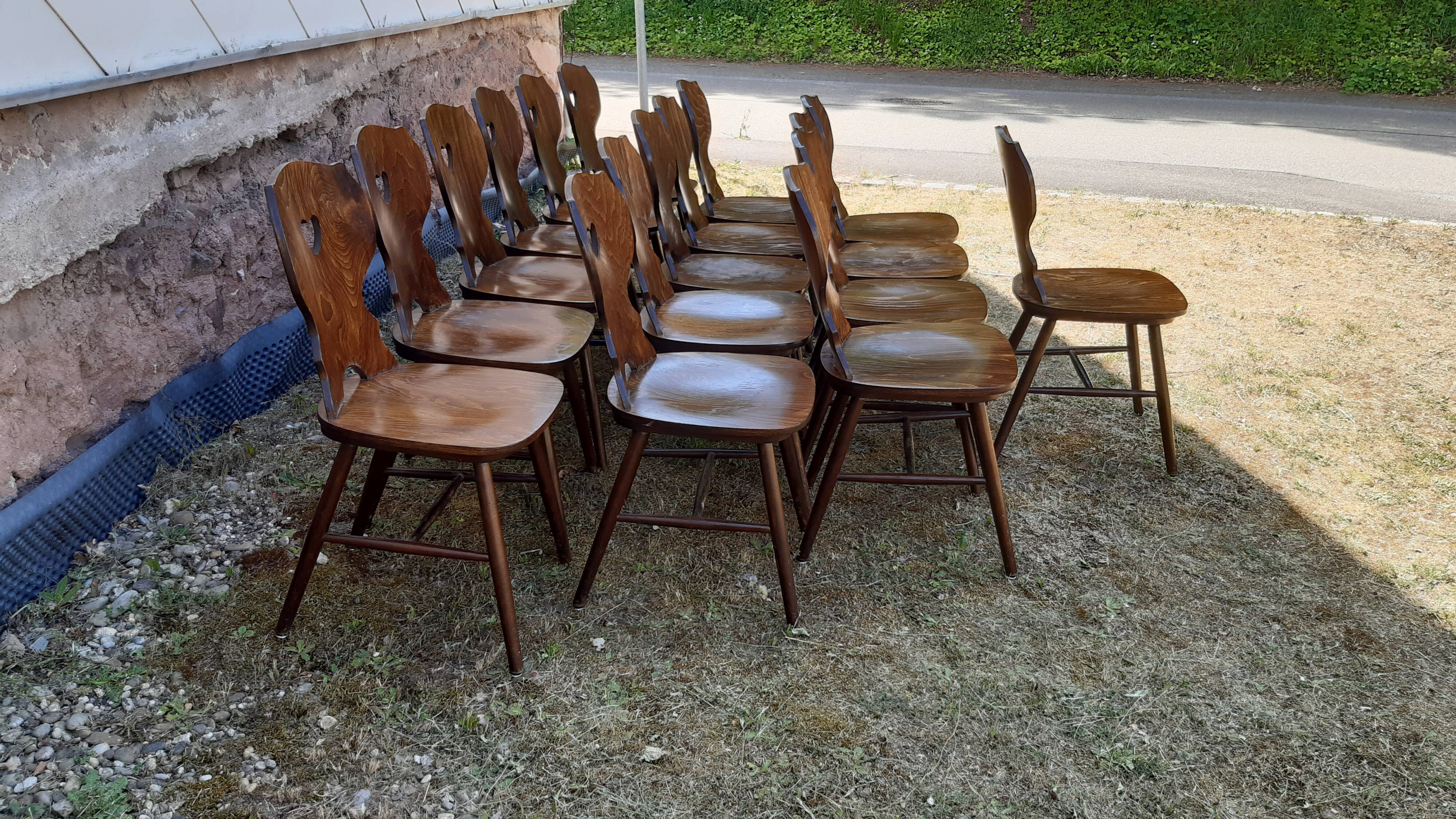 Set of 16 bistro chairs
