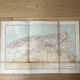Carte ancienne Algérie et Tunisie 72,5x47cm