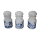 Lot 3 pots epices opaline