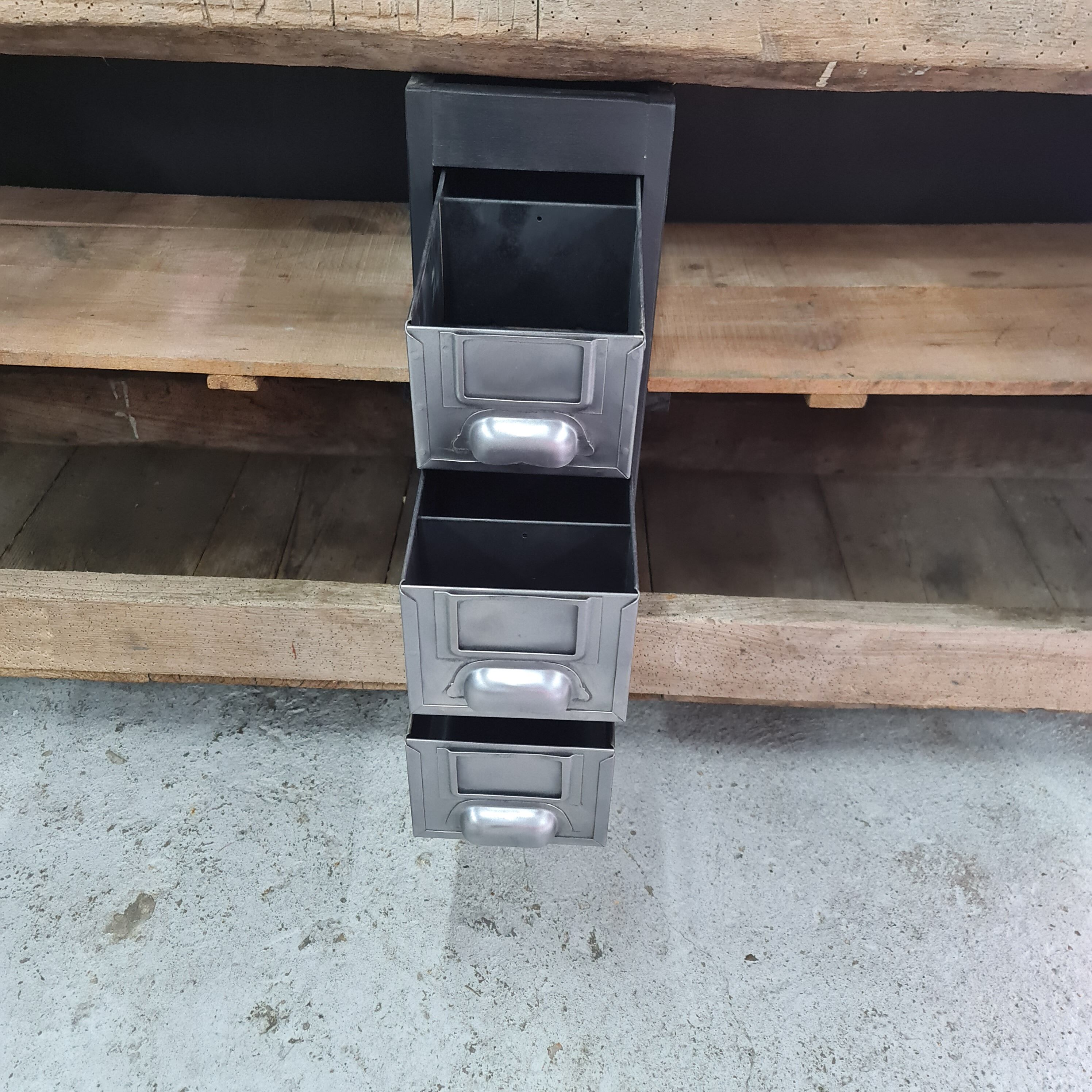 Old oak carpenter's workbench industrial furniture