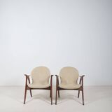 Set of Danish armchairs by Aage Christiansen for Erhardsen & Andersen, 1960