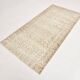 3x7 Brown Cream Floral Handmade Vintage Rug, 105x211Cm