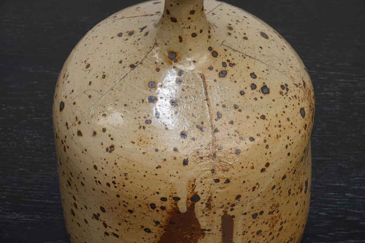 Lampe en grès La Borne circa 1970 signée