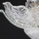 Procida, Murano Clear trasparent Vintage Glass Ceiling Light, 1970s