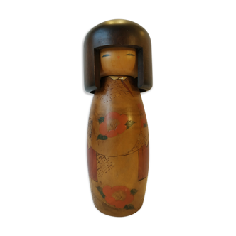 Kokeshi workshop Usaburo Okamoto (1917-2009). Around 1980