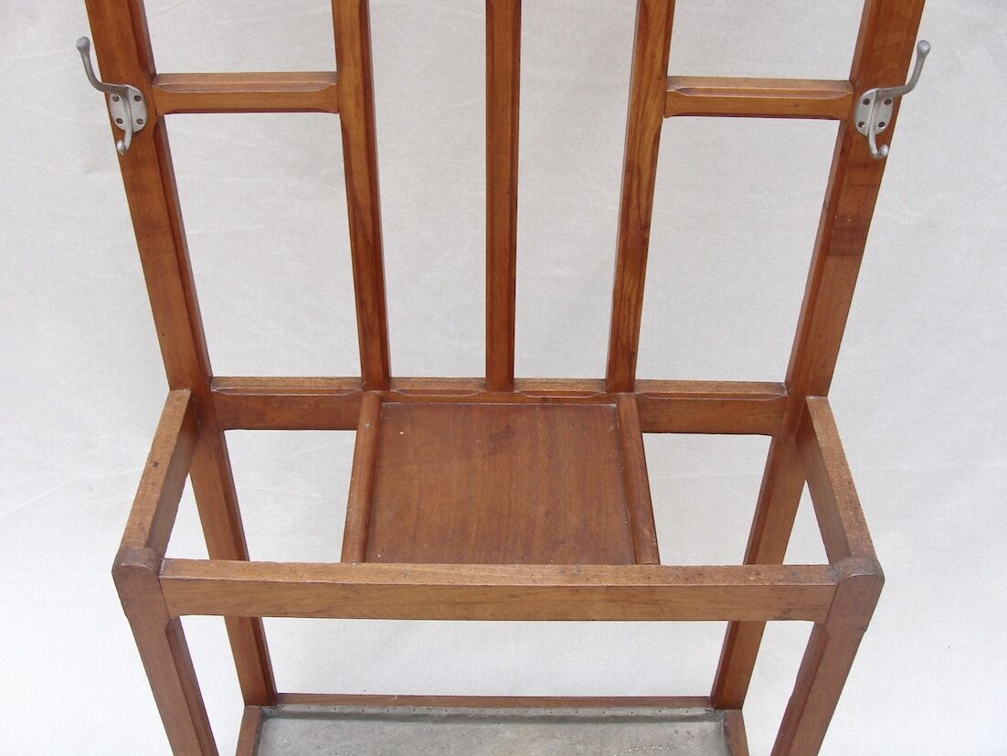 Vintage wooden wall dressing room