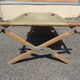 Khaki military camp bed