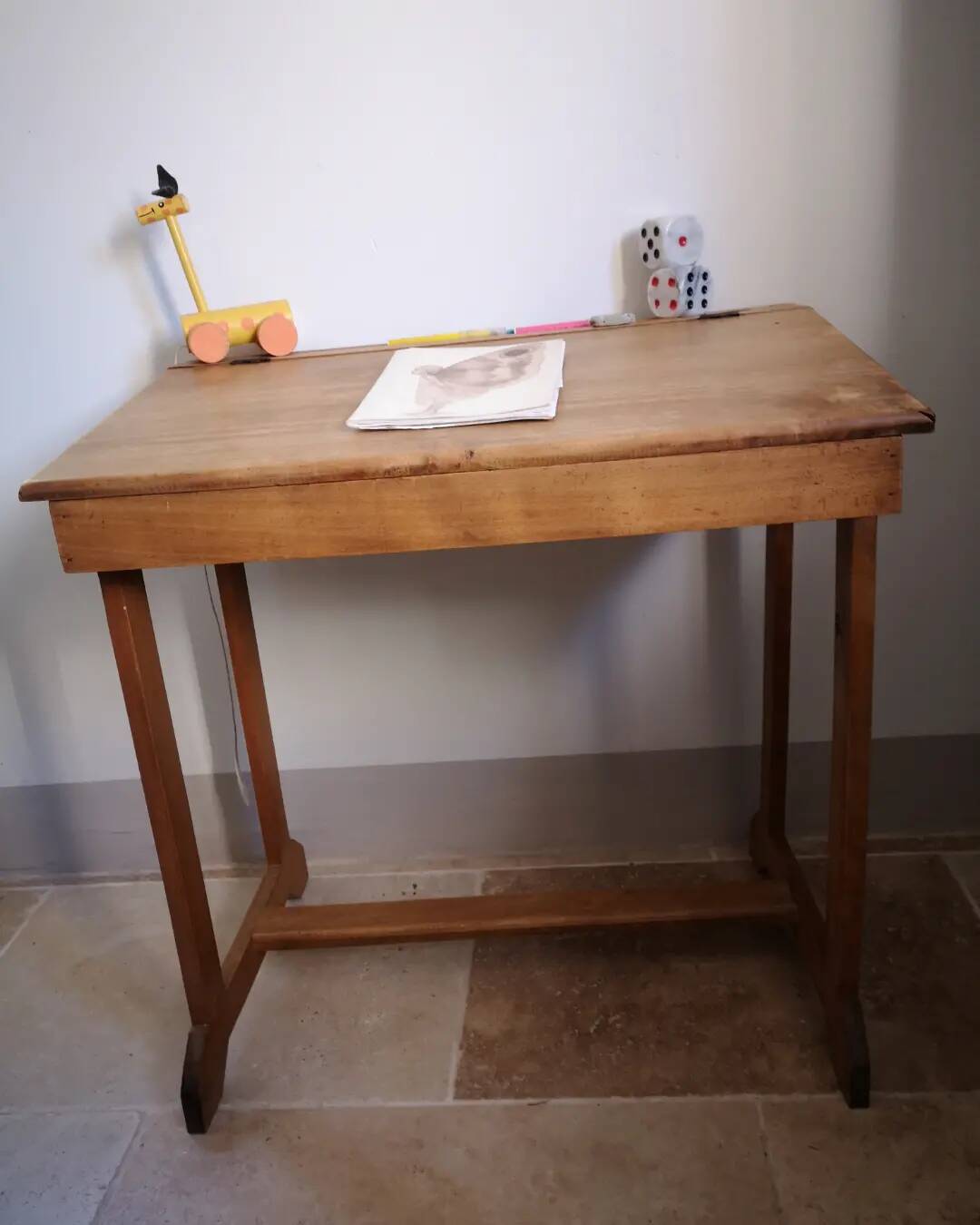 Bureau  pupitre écolier bois