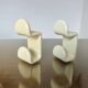 Pair of "gedy" coat hooks designed by Ambrogio Rossari 1970 Italy