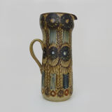 Glazed stoneware pitcher J.C Courjault Kéraluc. Signed. Seventies