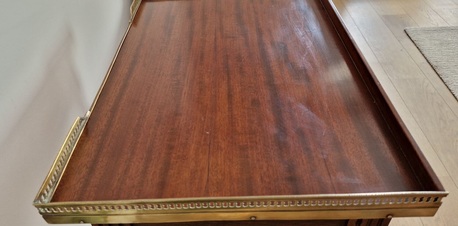 Kettle table Louis XVI mahogany style 1900