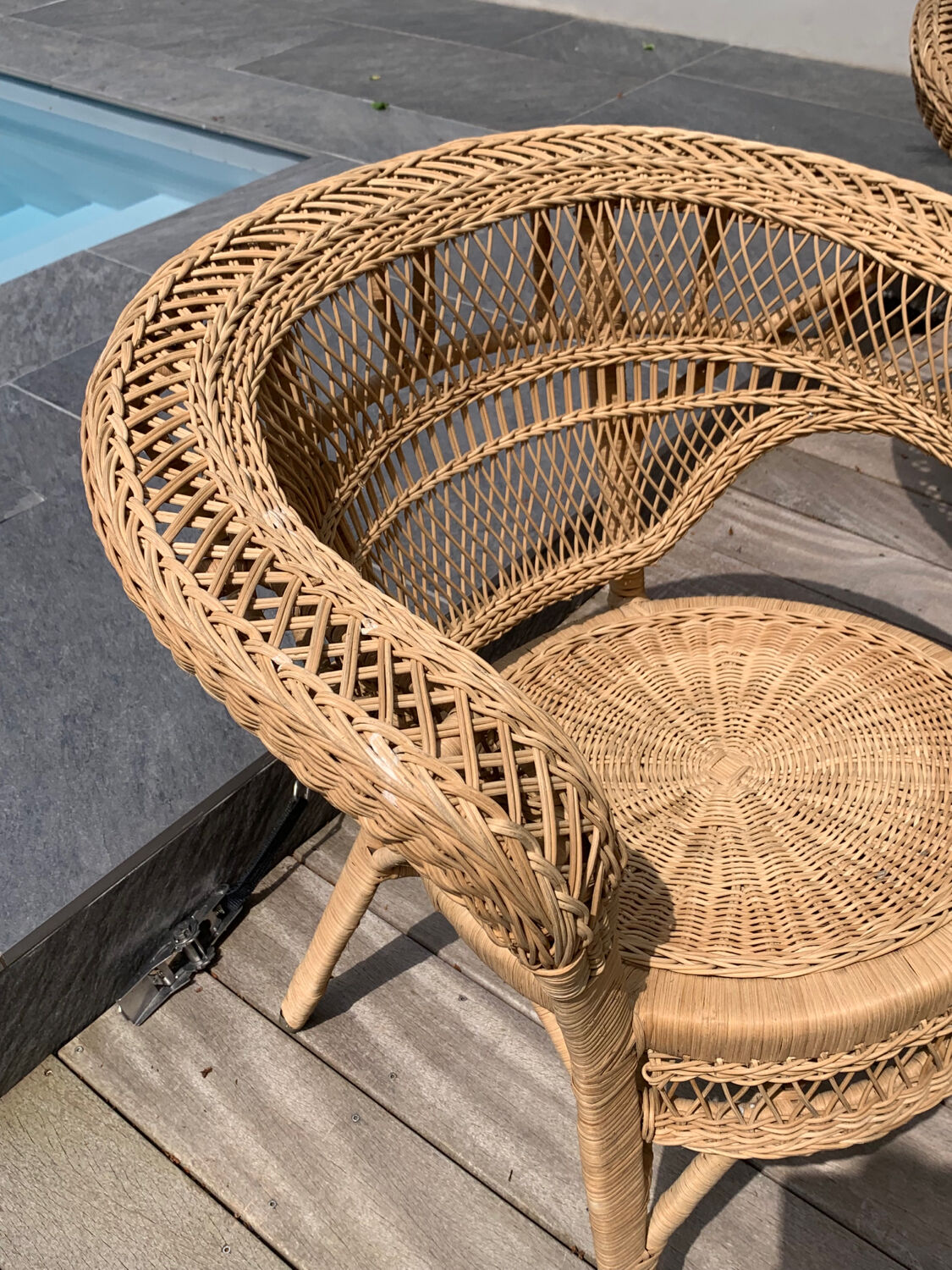 Vintage rattan garden furniture
