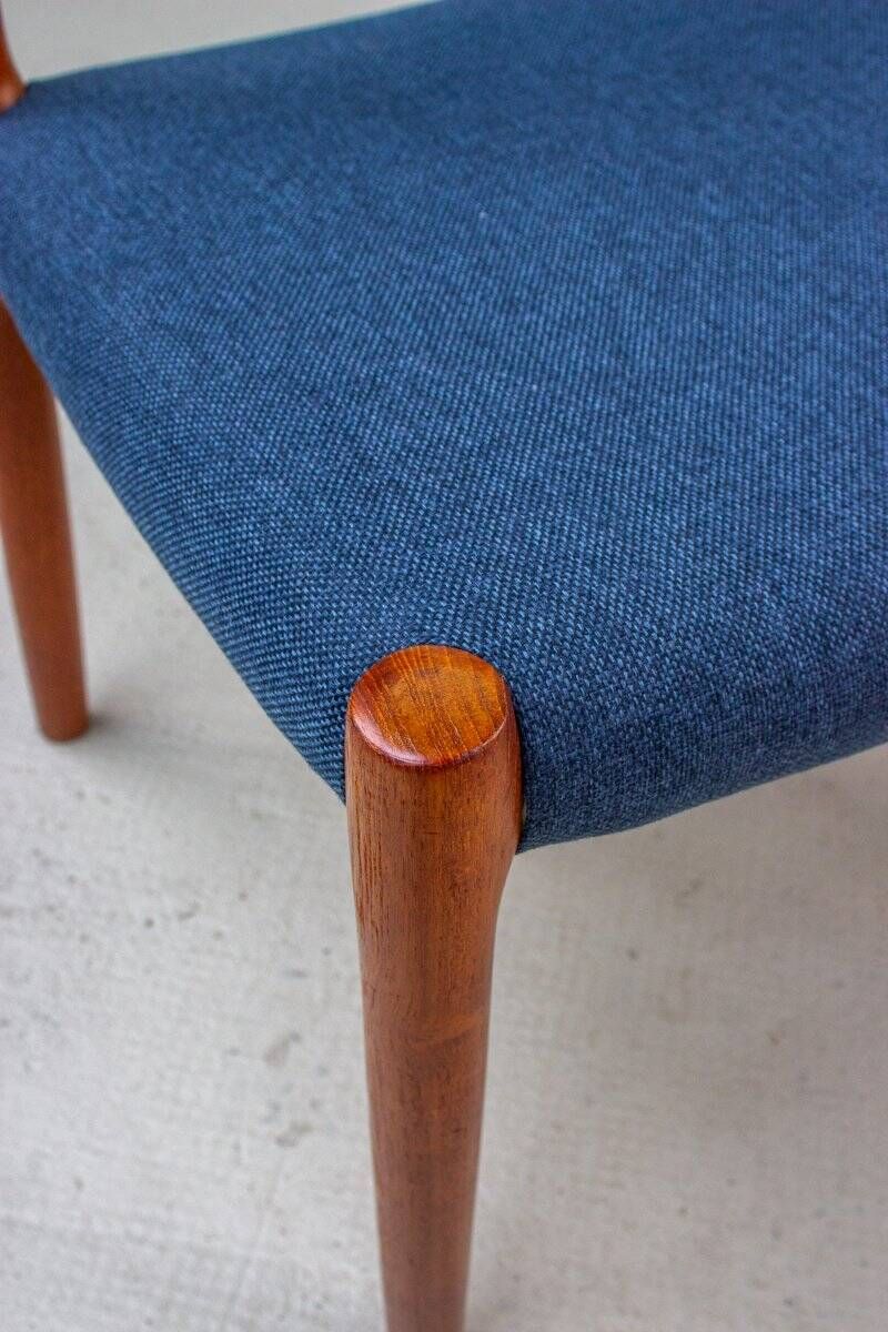 Set of 2 Model No. 84 Teak Chairs by Niels Otto Møller, Denmark, 1960s