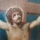 Ancient oil painting "Crucifixion", Italian school, 18th century