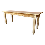 Grande table de café bistrot alsacienne sapin naturel brut french bistro table 1930