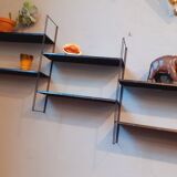 Modular wall shelf vintage year 50s