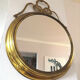 Miroir rond avec ornement design années 50 - 79cm