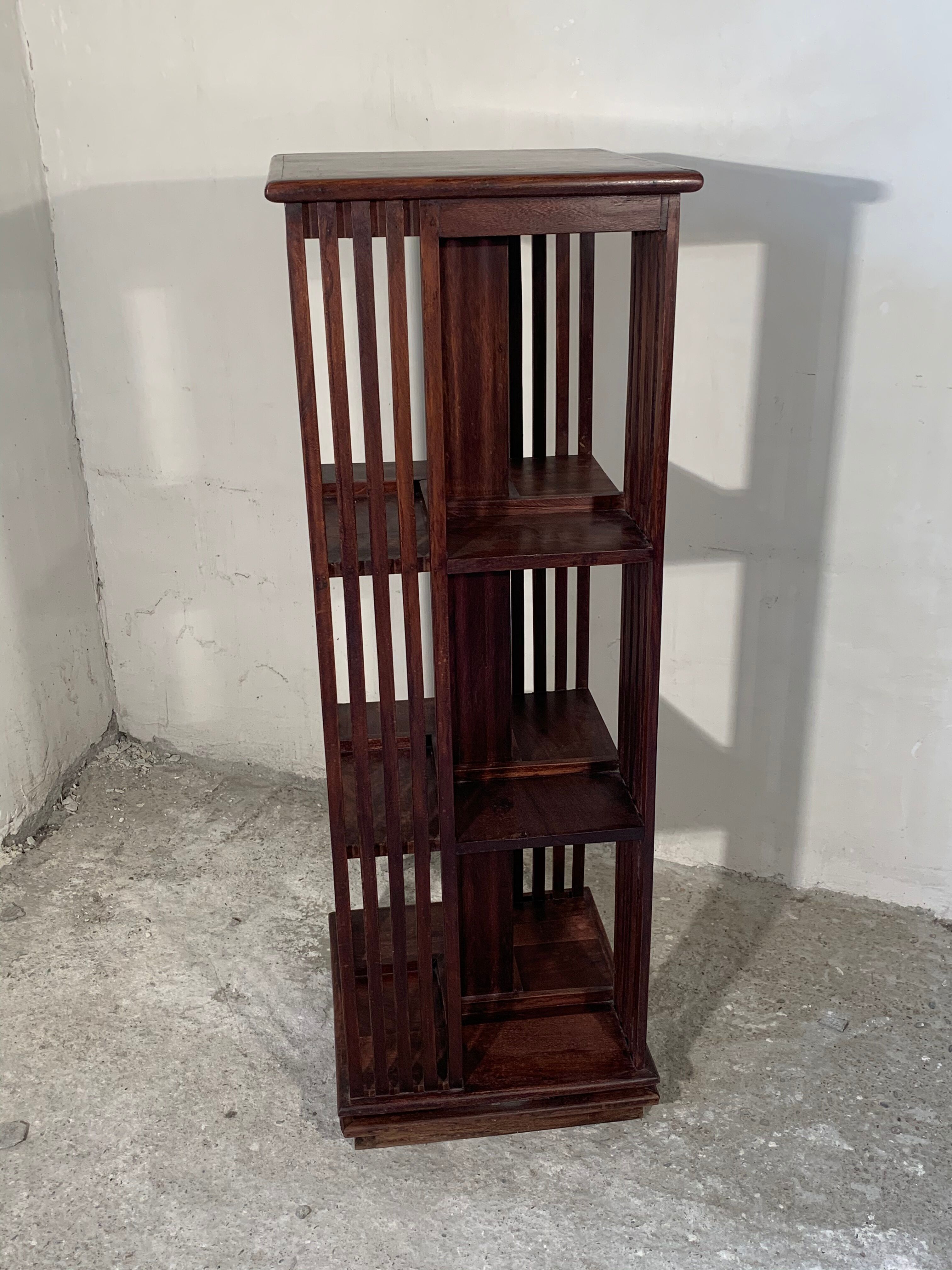 Mahogany revolving bookcase large model early twentieth century