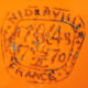 10 Niderviller hollow plates in orange earthenware