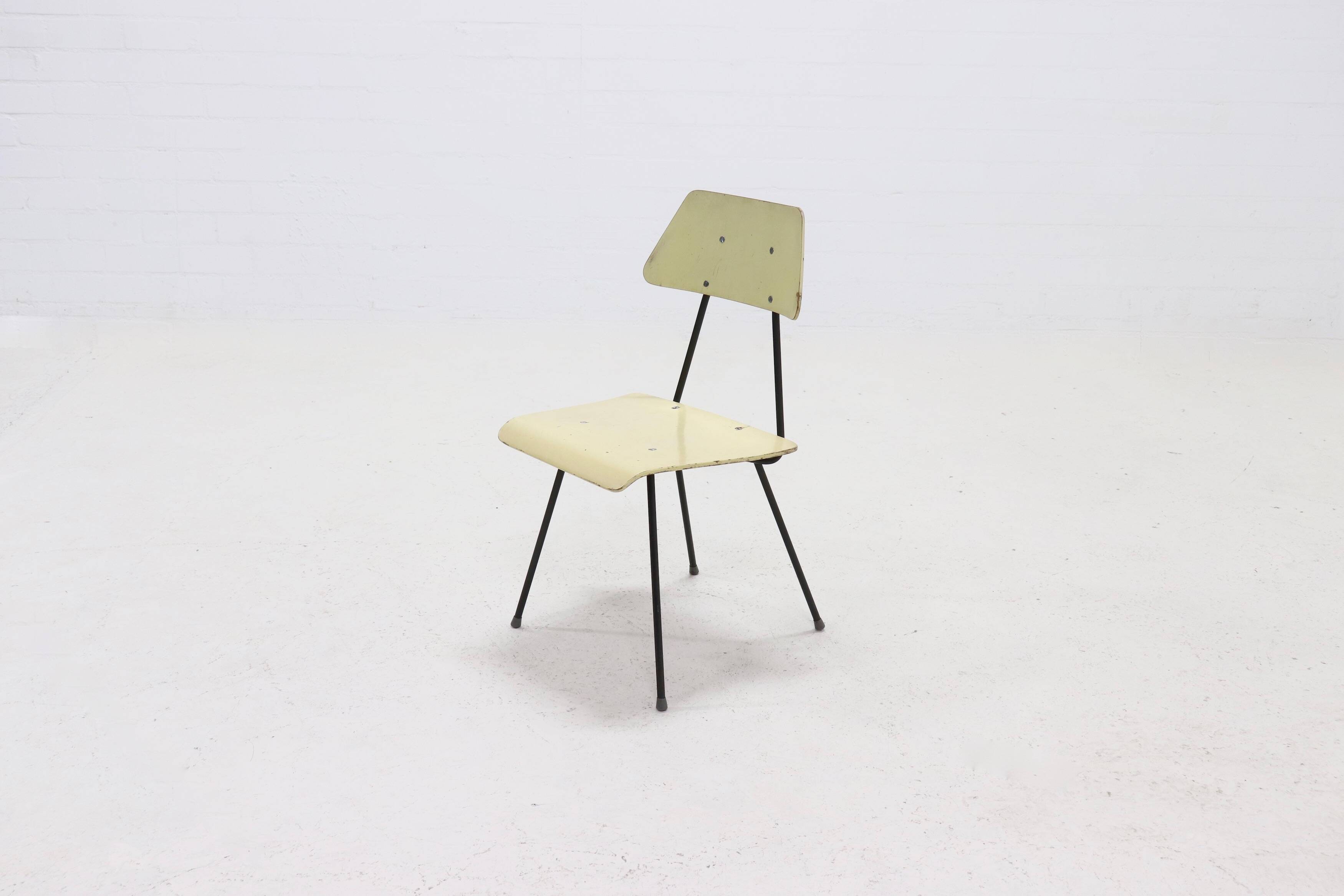 Rare Side Chair by Rob Parry for Dico Netherlands 1950s