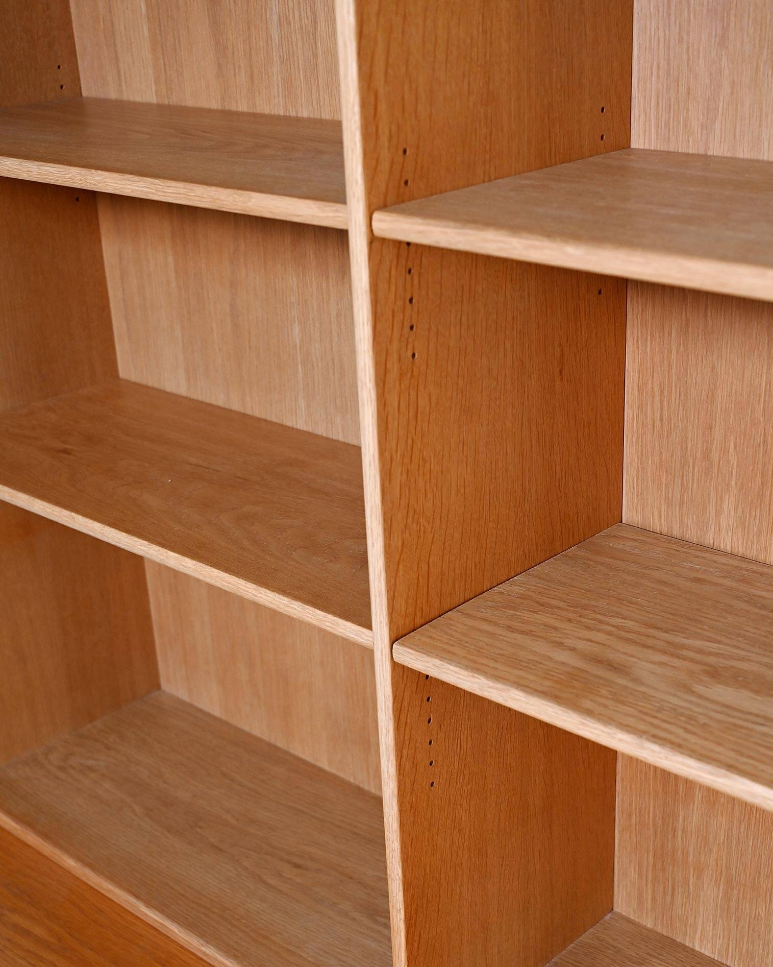 Scandinavian oak bookcase, 1960s