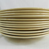 12 assiettes plates Badonviller