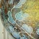 Empty cut pocket in painted & enamelled stoneware signed CB unique piece
