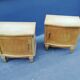 Pair of art deco bedside tables 40s