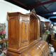 cylinder desk in carved walnut – Louis XV period – 18th century