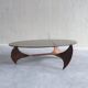 Propeller oval coffee table by Knut Hesterberg for Ronald Schmitt