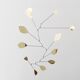 Large brass petal mobile