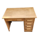 Anciens bureau en bois cinq tiroirs des années 1950-1970