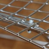 4 chrome Bertoia chairs with cushion