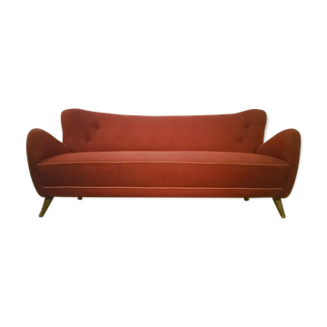 Danish sofa 3 places 50s 60s