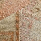 Vintage Runner Rug, 3x13 Long Faded Rug, Runner Rug, 84x398Cm