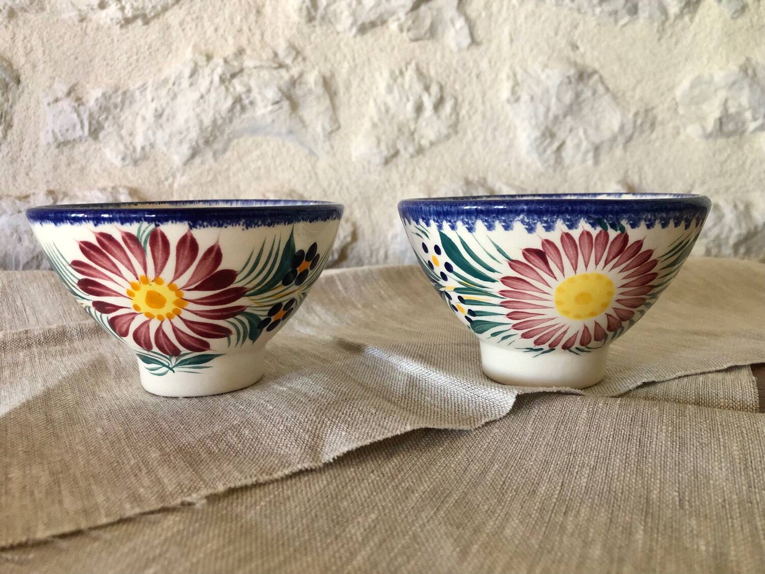 HB Henriot cider cups or bowls