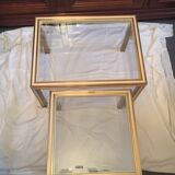 Aluminium and glass nesting tables