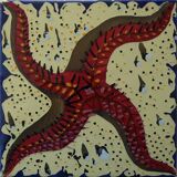 Salvador Dali: Red Starfish - Original Signed Ceramic
